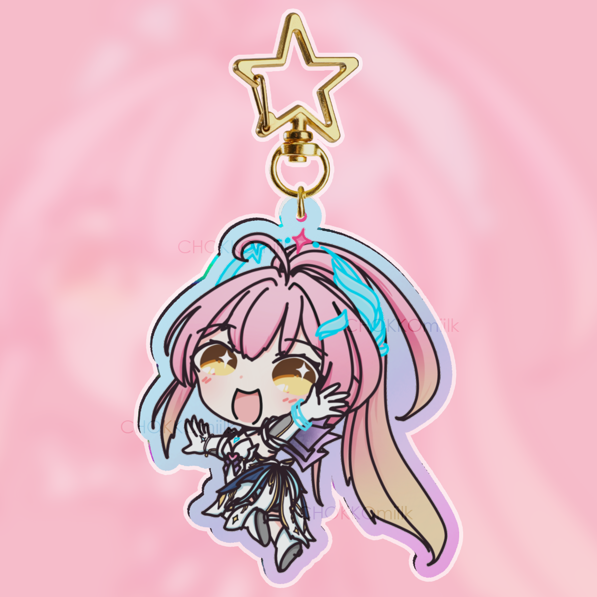 Aemeath Rainbow Holo Keychain (Pre-Order)