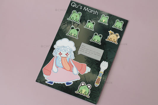 Frog Gourmand Sticker Sheet