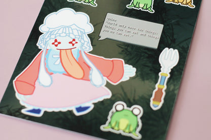 Frog Gourmand Sticker Sheet