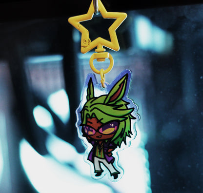 GROOVY Dancing Green Keychain