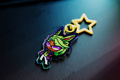 GROOVY Dancing Green Keychain