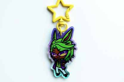 GROOVY Dancing Green Keychain