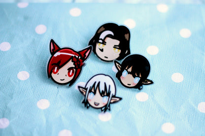 FFXIV NPC Acrylic Pins